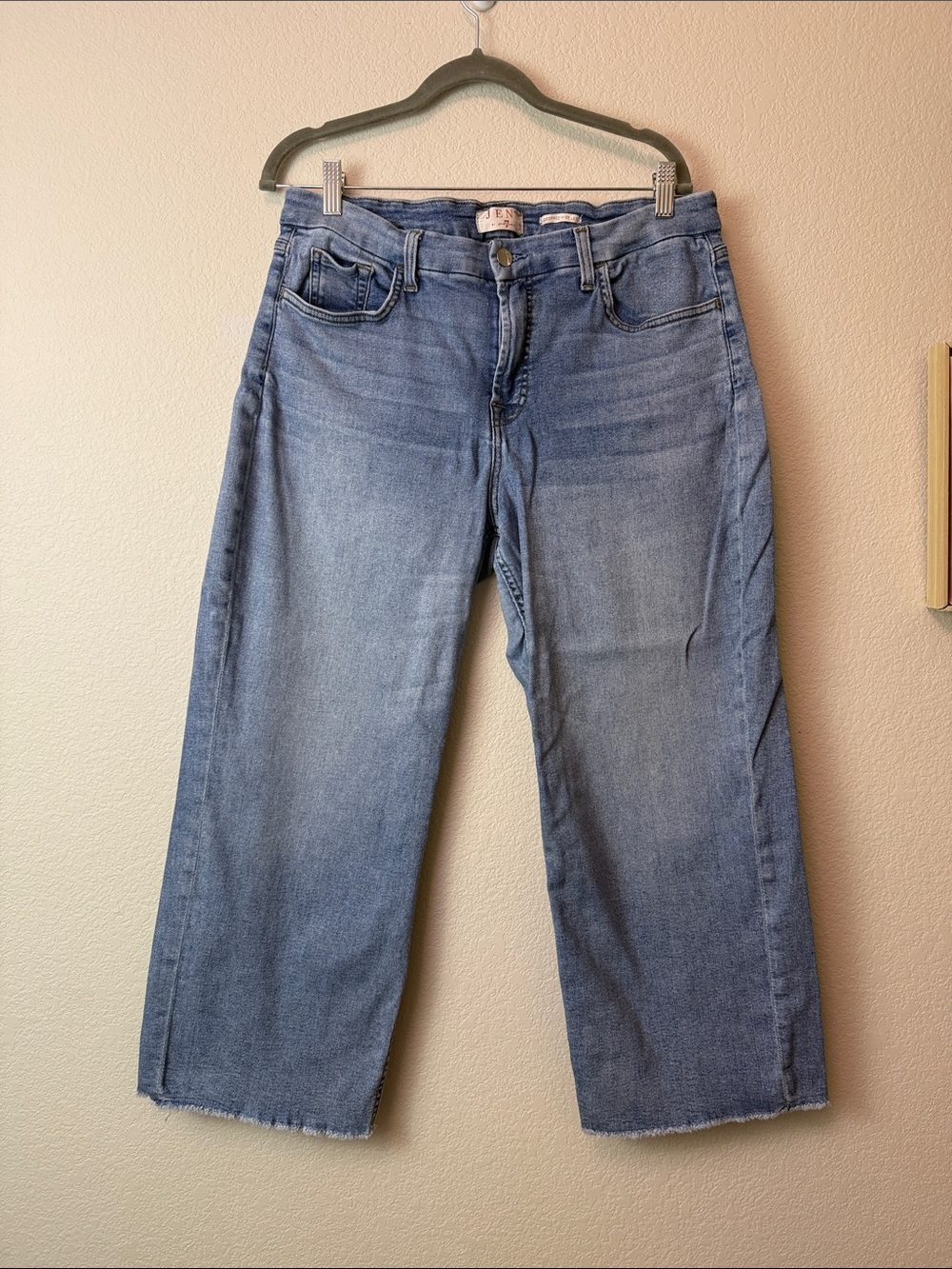 Jen 7‎ by 7 for all Mankind Women's Wide-Leg Crop Jeans - Light Blue Size 12